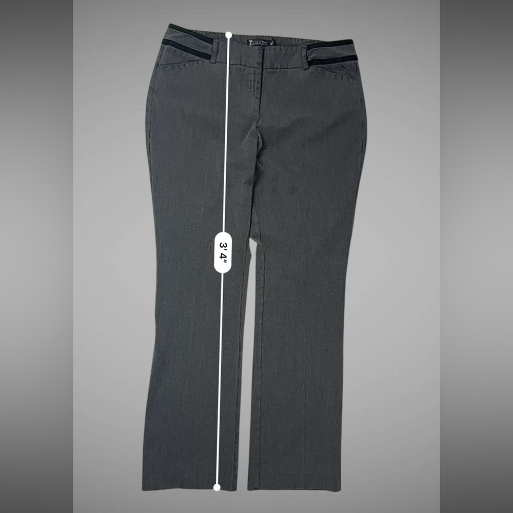 New York & Company 7th Ave Gray Dress Pants Trouser – Size 12 (Good Condition) - Picture 5 of 11